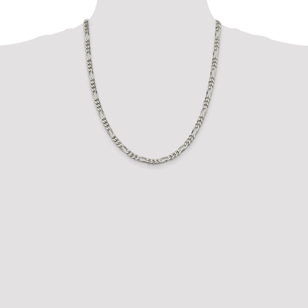 Sterling Silver 5.5mm Figaro Chain