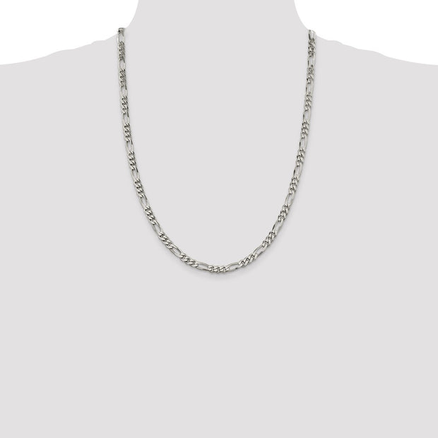 Sterling Silver 5.5mm Figaro Chain