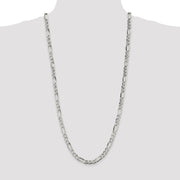 Sterling Silver 6.75mm Figaro Chain