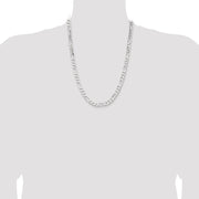 Sterling Silver 7.5mm Figaro Chain