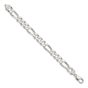 Sterling Silver 10.75mm Figaro Chain