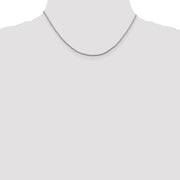 Sterling Silver 1.25mm Diamond-cut Round Franco Chain