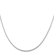 Sterling Silver 1.45mm Diamond-cut Round Franco Chain
