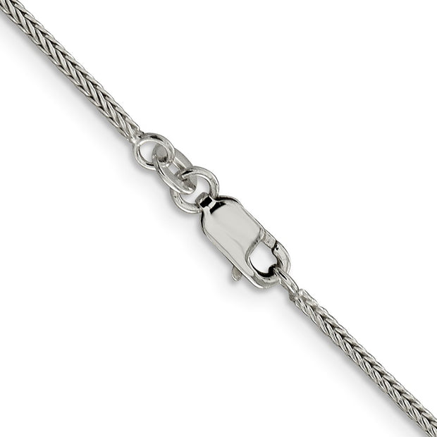 Sterling Silver 1.45mm Diamond-cut Round Franco Chain