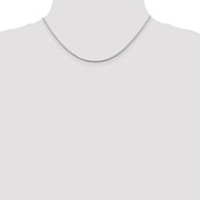 Sterling Silver 1.45mm Diamond-cut Round Franco Chain