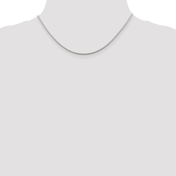 Sterling Silver 1.45mm Diamond-cut Round Franco Chain