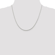 Sterling Silver 1.45mm Diamond-cut Round Franco Chain