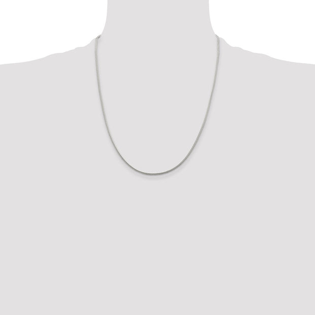 Sterling Silver 1.45mm Diamond-cut Round Franco Chain