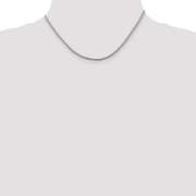 Sterling Silver 2mm Diamond-cut Round Franco Chain
