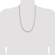 Sterling Silver 3.4mm Diamond-cut Round Franco Chain