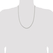 Sterling Silver 3.3mm Flat Oval Snake Chain