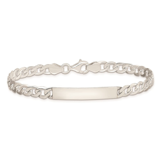 Sterling Silver Baby ID Curb Link Bracelet