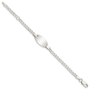 Sterling Silver Childrens Plus Ext ID Bracelet