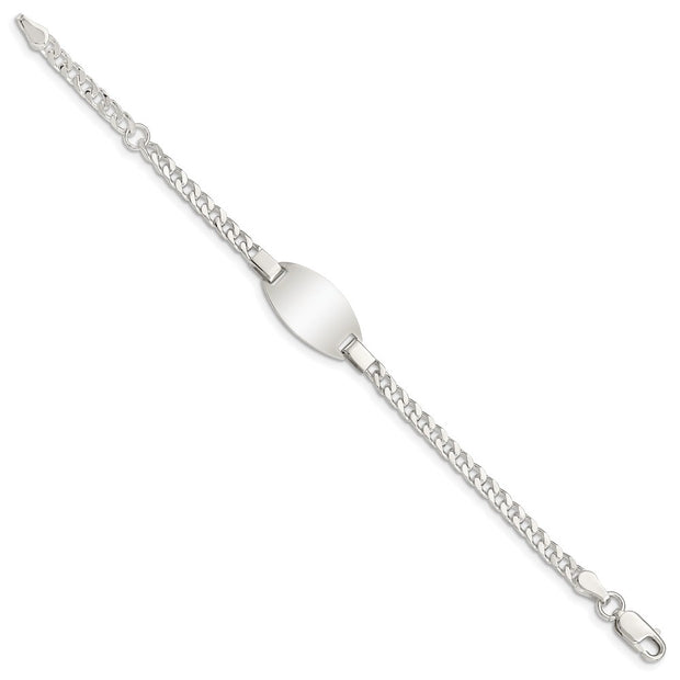 Sterling Silver Childrens Plus Ext ID Bracelet