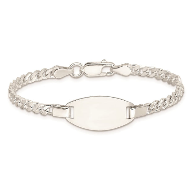 Sterling Silver Childrens Plus Ext ID Bracelet