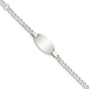 Sterling Silver Childrens Plus Ext ID Bracelet