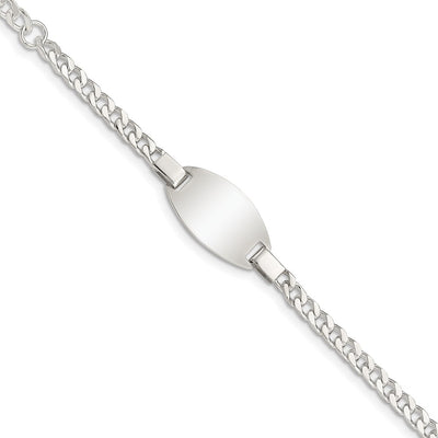Sterling Silver Childrens Plus Ext ID Bracelet