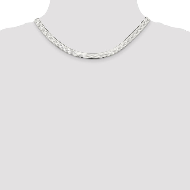 Sterling Silver 7.3mm Magic Herringbone Chain