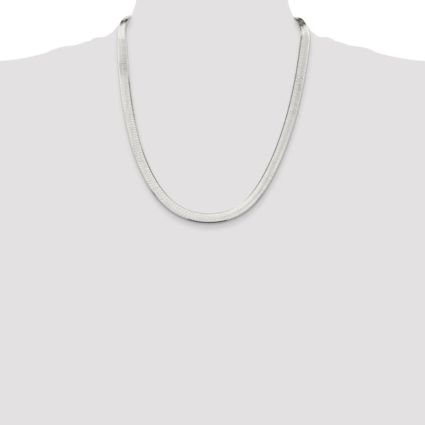 Sterling Silver 7.3mm Magic Herringbone Chain