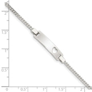 Sterling Silver Adjustable Baby ID Bracelet