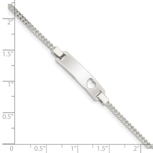 Sterling Silver Adjustable Baby ID Bracelet