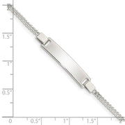 Sterling Silver Adjustable Baby ID Bracelet