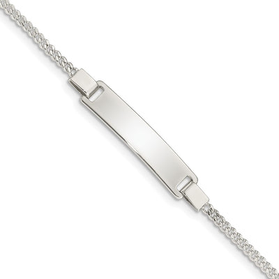 Sterling Silver Adjustable Baby ID Bracelet