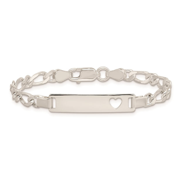 Sterling Silver Baby ID 6 IN Bracelet