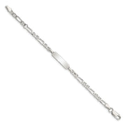 Sterling Silver Childrens ID Anchor Plus EXT Link Bracelet