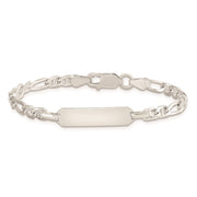 Sterling Silver Childrens ID Anchor Plus EXT Link Bracelet
