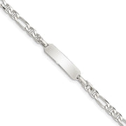Sterling Silver Childrens ID Anchor Plus EXT Link Bracelet