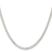 Sterling Silver 3.15mm Flat Curb Chain