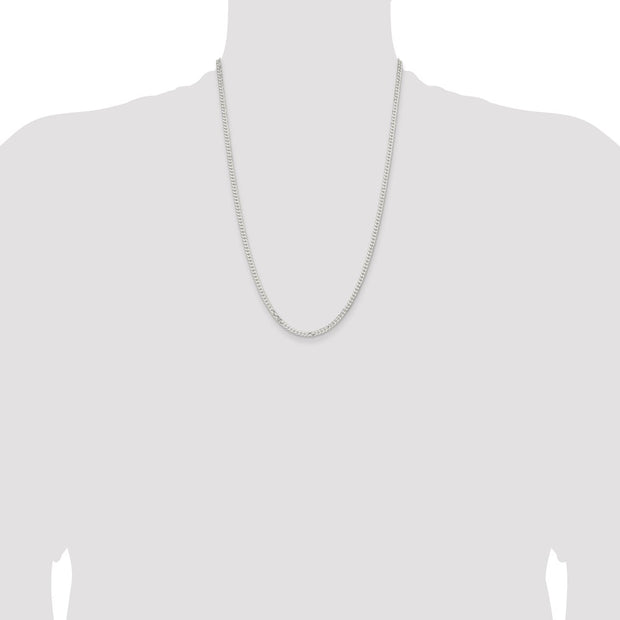 Sterling Silver 3.15mm Flat Curb Chain