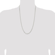 Sterling Silver 3.15mm Flat Curb Chain
