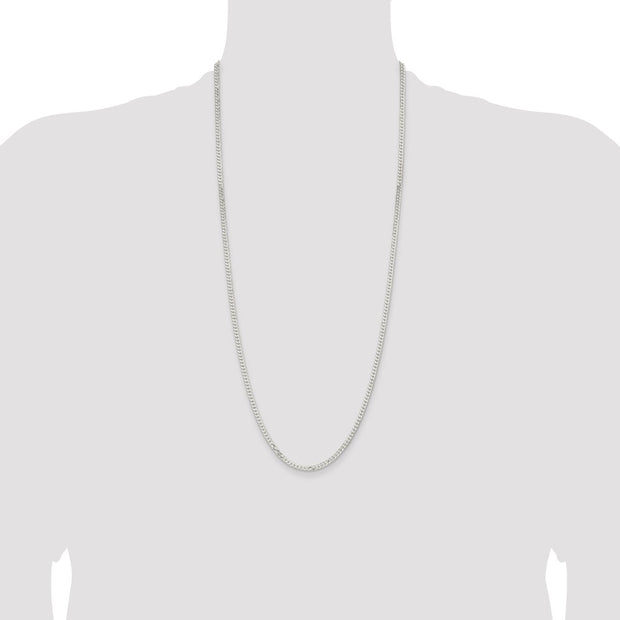 Sterling Silver 3.15mm Flat Curb Chain