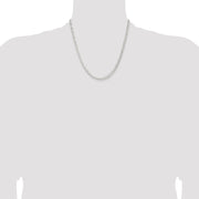 Sterling Silver 3.8mm Flat Curb Chain