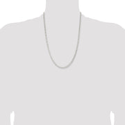 Sterling Silver 3.8mm Flat Curb Chain