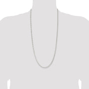 Sterling Silver 3.8mm Flat Curb Chain