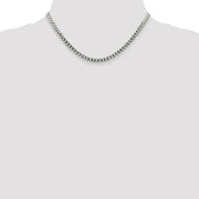 Sterling Silver 4.7mm Flat Curb Chain