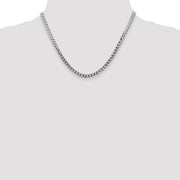 Sterling Silver 4.7mm Flat Curb Chain