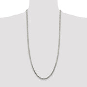 Sterling Silver 4.7mm Flat Curb Chain