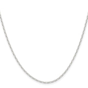 Sterling Silver Polished and D/C 1.75mm Mariner Link Chain