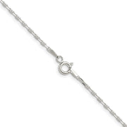 Sterling Silver Polished and D/C 1.75mm Mariner Link Chain