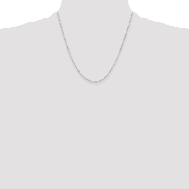 Sterling Silver Polished and D/C 1.75mm Mariner Link Chain