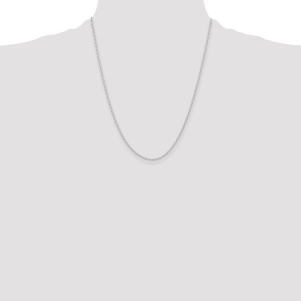 Sterling Silver Polished and D/C 1.75mm Mariner Link Chain