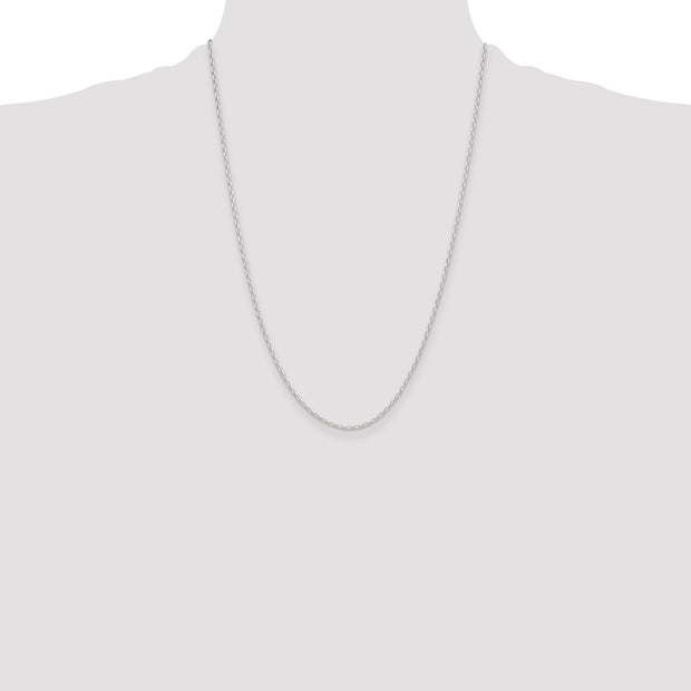 Sterling Silver Polished and D/C 1.75mm Mariner Link Chain