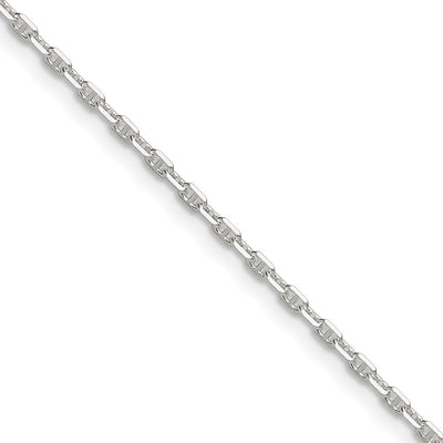 Sterling Silver Polished and D/C 1.75mm Mariner Link Chain