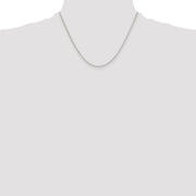 Sterling Silver Polished and D/C 2mm Mariner Link Chain