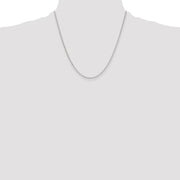 Sterling Silver Polished and D/C 2mm Mariner Link Chain