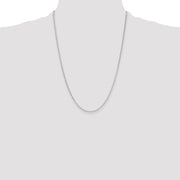 Sterling Silver Polished and D/C 2mm Mariner Link Chain